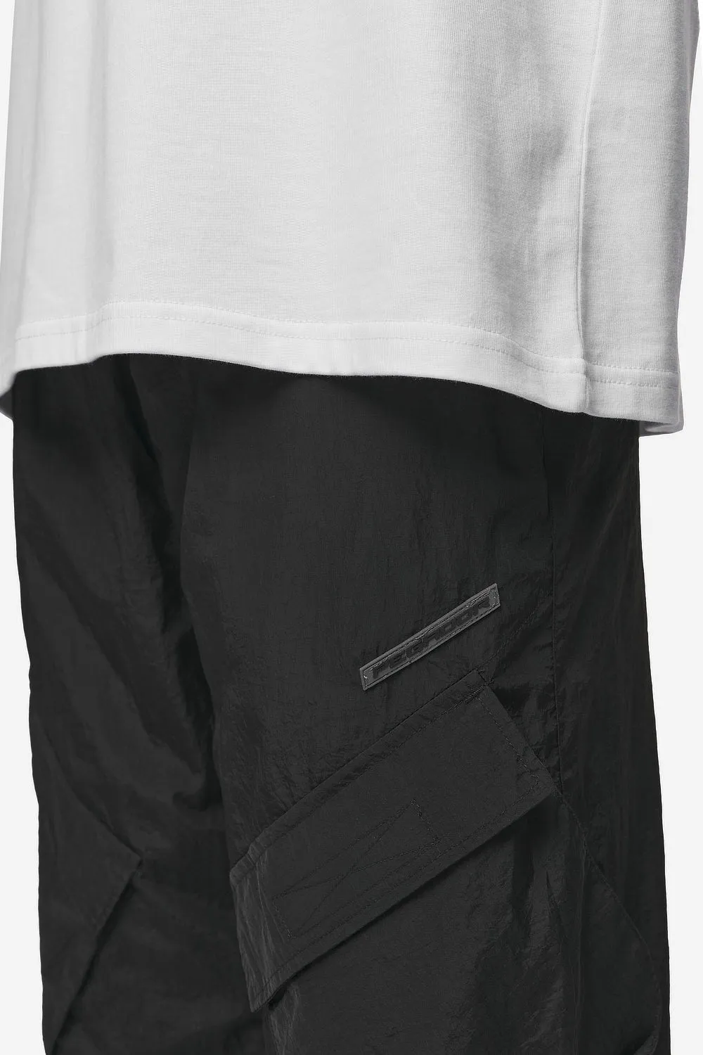 Varick Wide Tech Cargo Pants Black