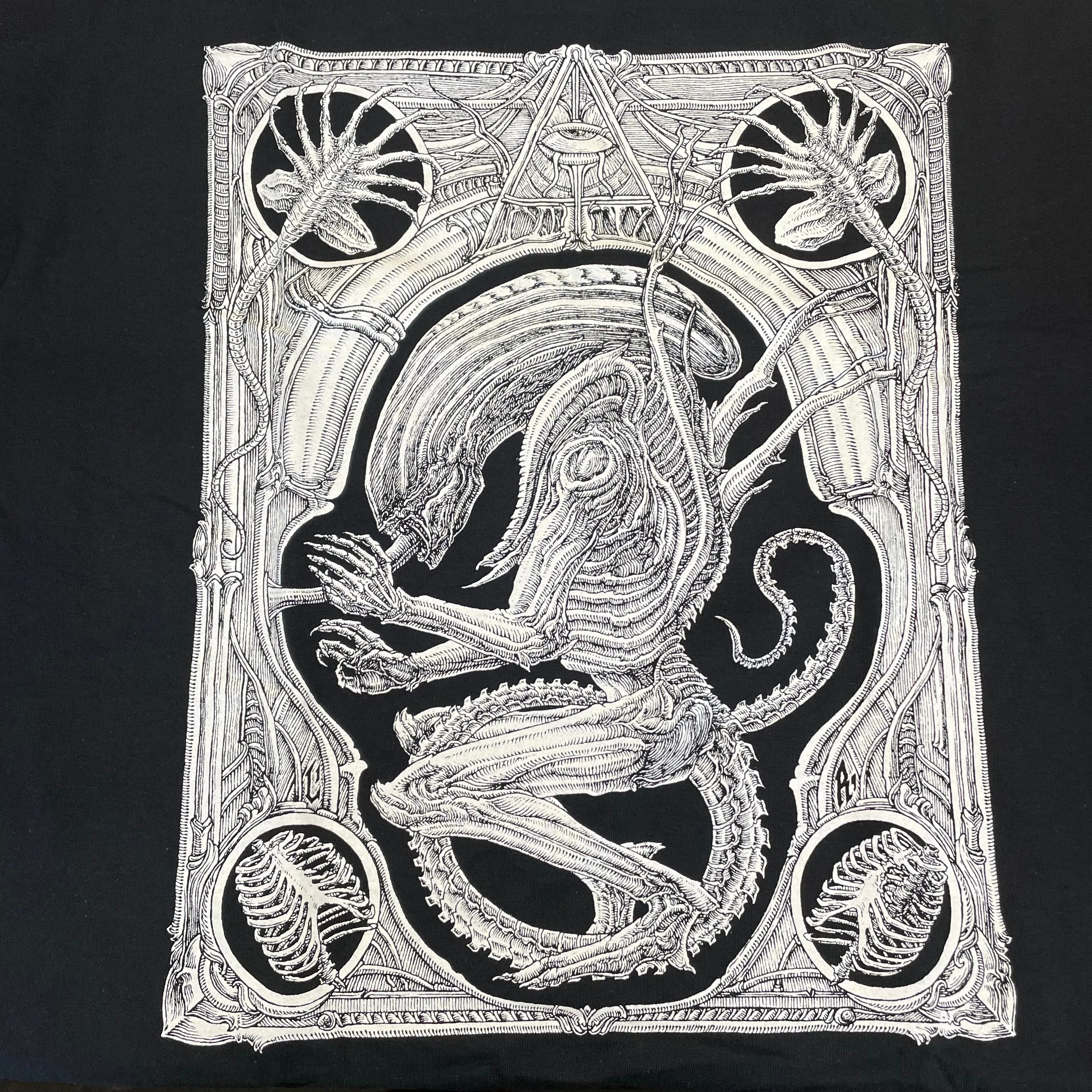 VBERKVLT X Lucas Ruggieri "Xenomorphic" Black T-Shirt