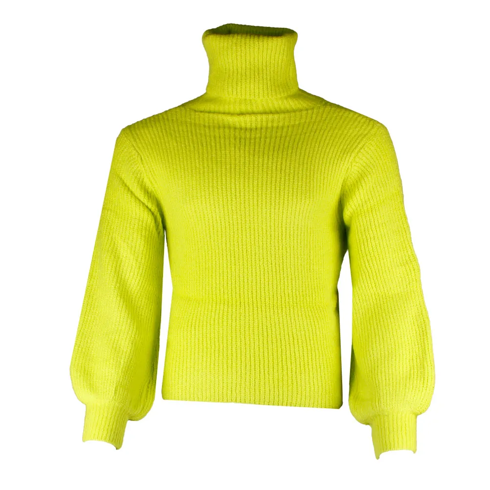 Very Moda Women's Glowing Oversized Turtleneck Knitted Sweater