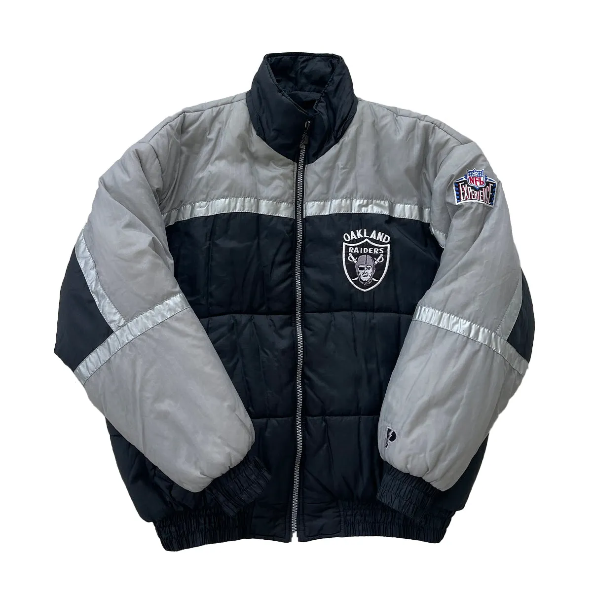 Vintage Oakland Raiders Reversible Puffer Jacket XL