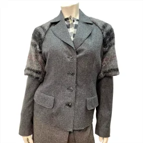 Vintage Philosophy Di Alberta Ferretti Designer Wool Blend Women's Blazer Size S