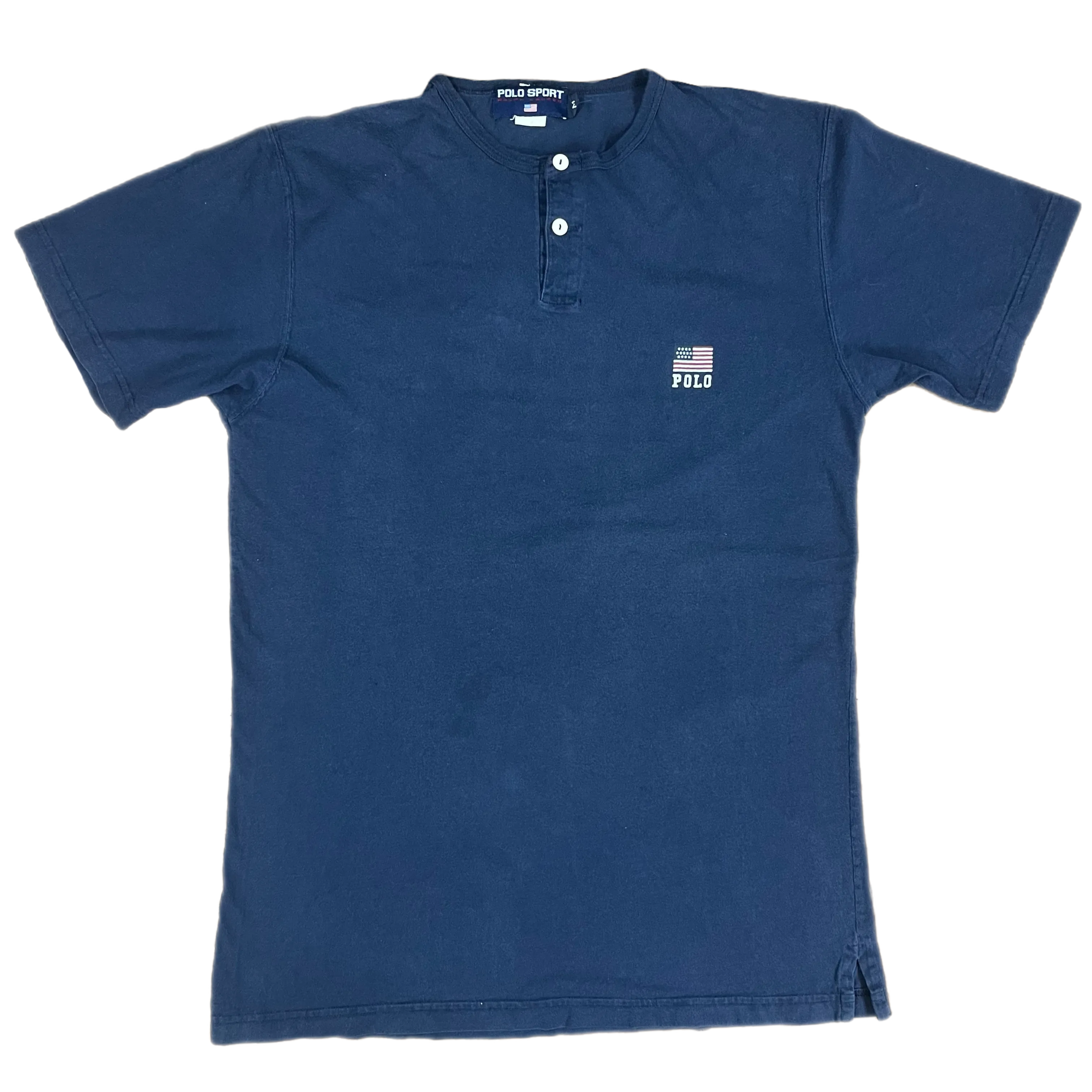 Vintage Polo Sport "USA" Henley T-Shirt