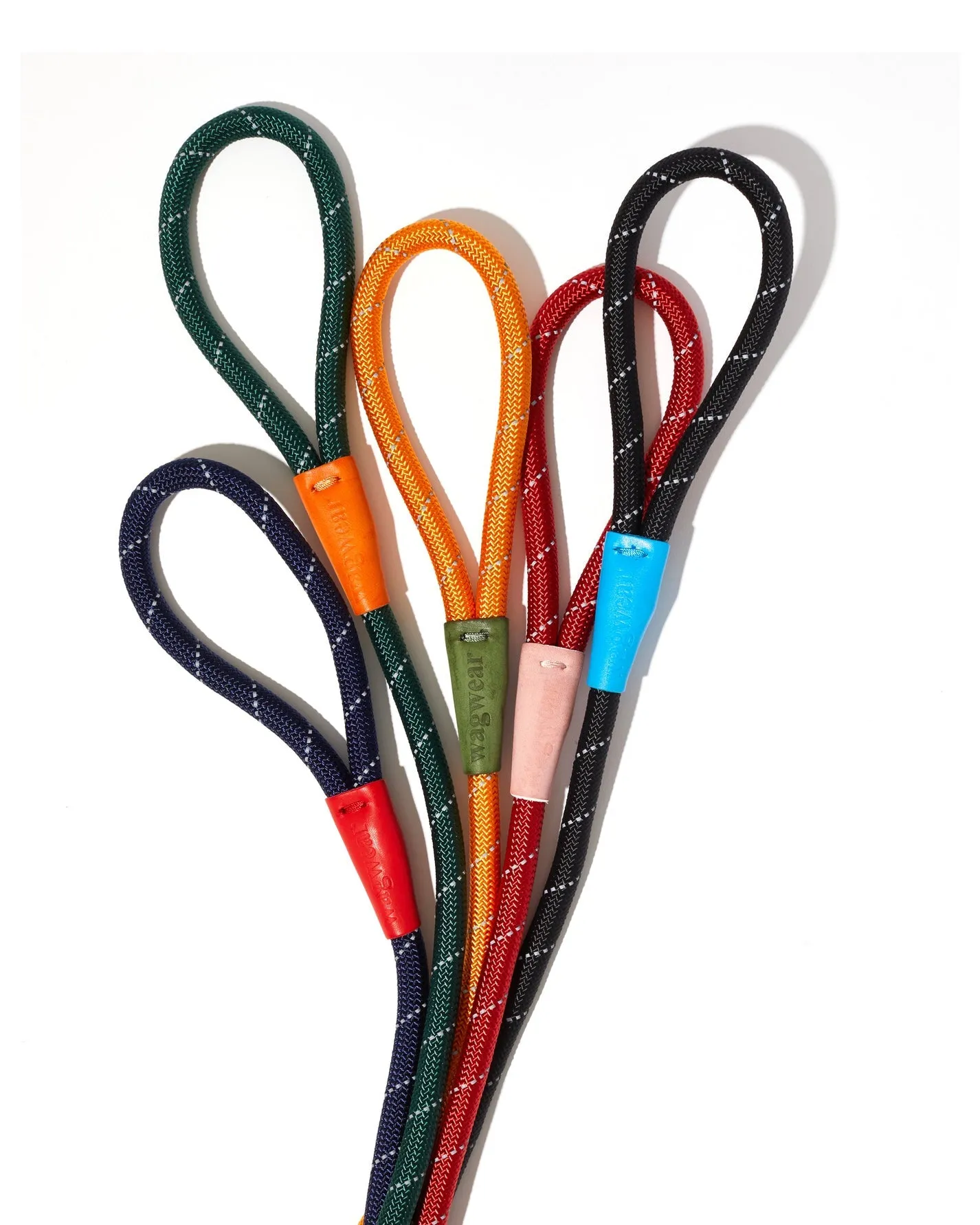 Wagwear Color-Block Rope Leash