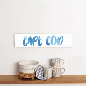 Watercolor Cape Cod Barn Wood Sign