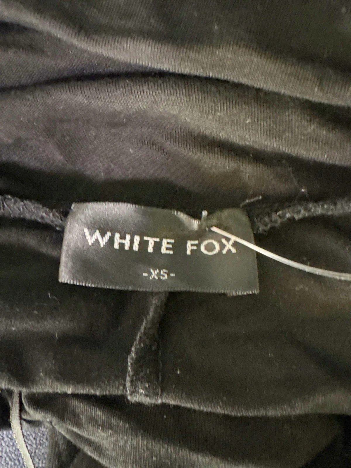 White Fox Black Flared Trousers XS