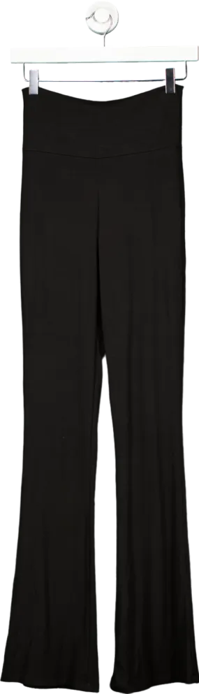 White Fox Black Flared Trousers XS