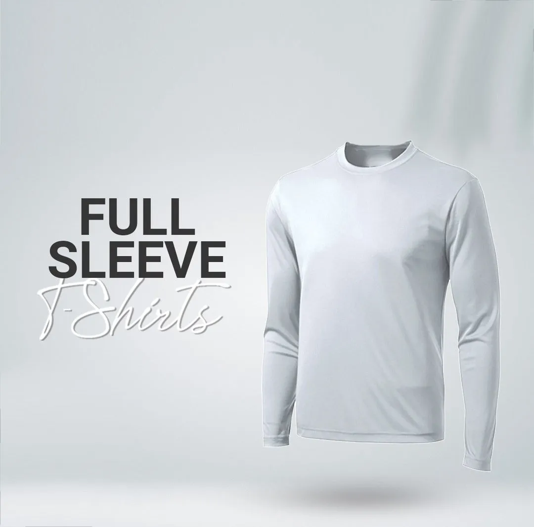 White Full Sleeves T-Shirt