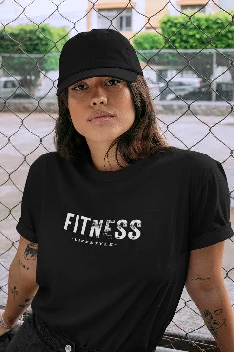 Womens Slogan T Shirts 'Fitness Lifestyle'