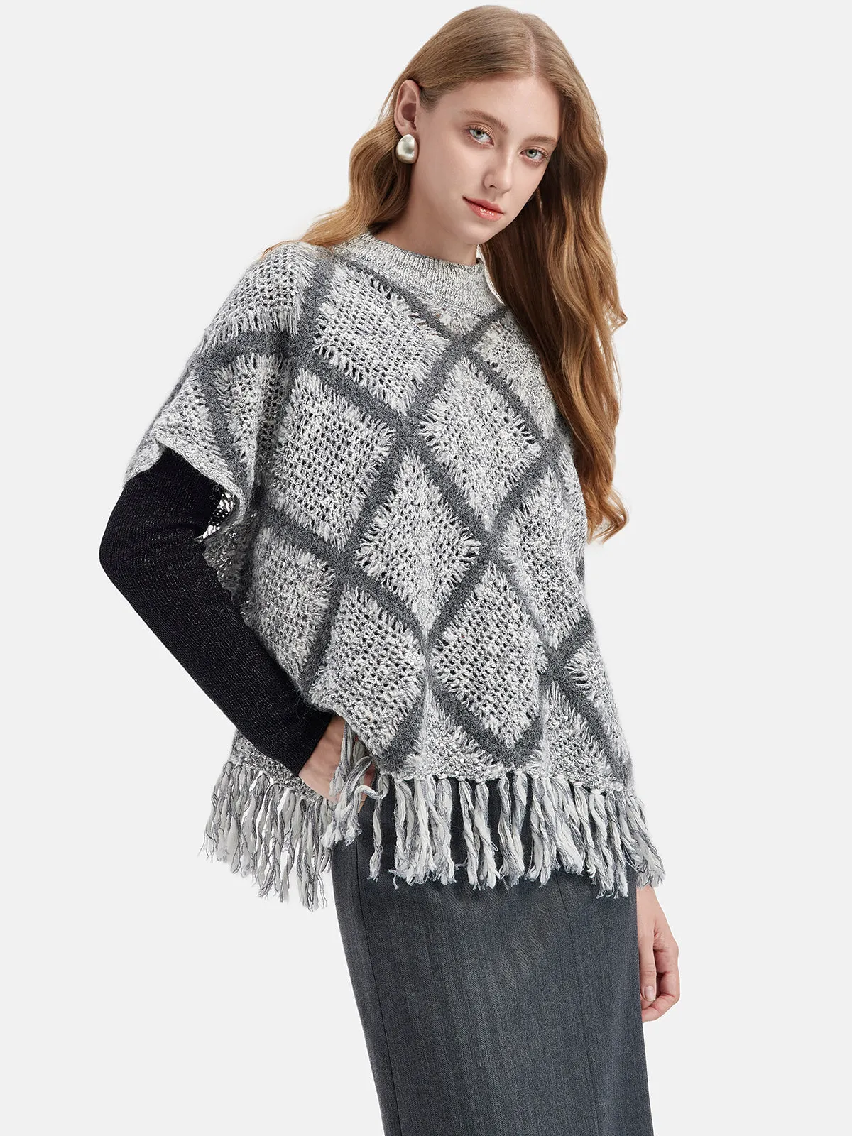 Wool Opera Diamond Cape