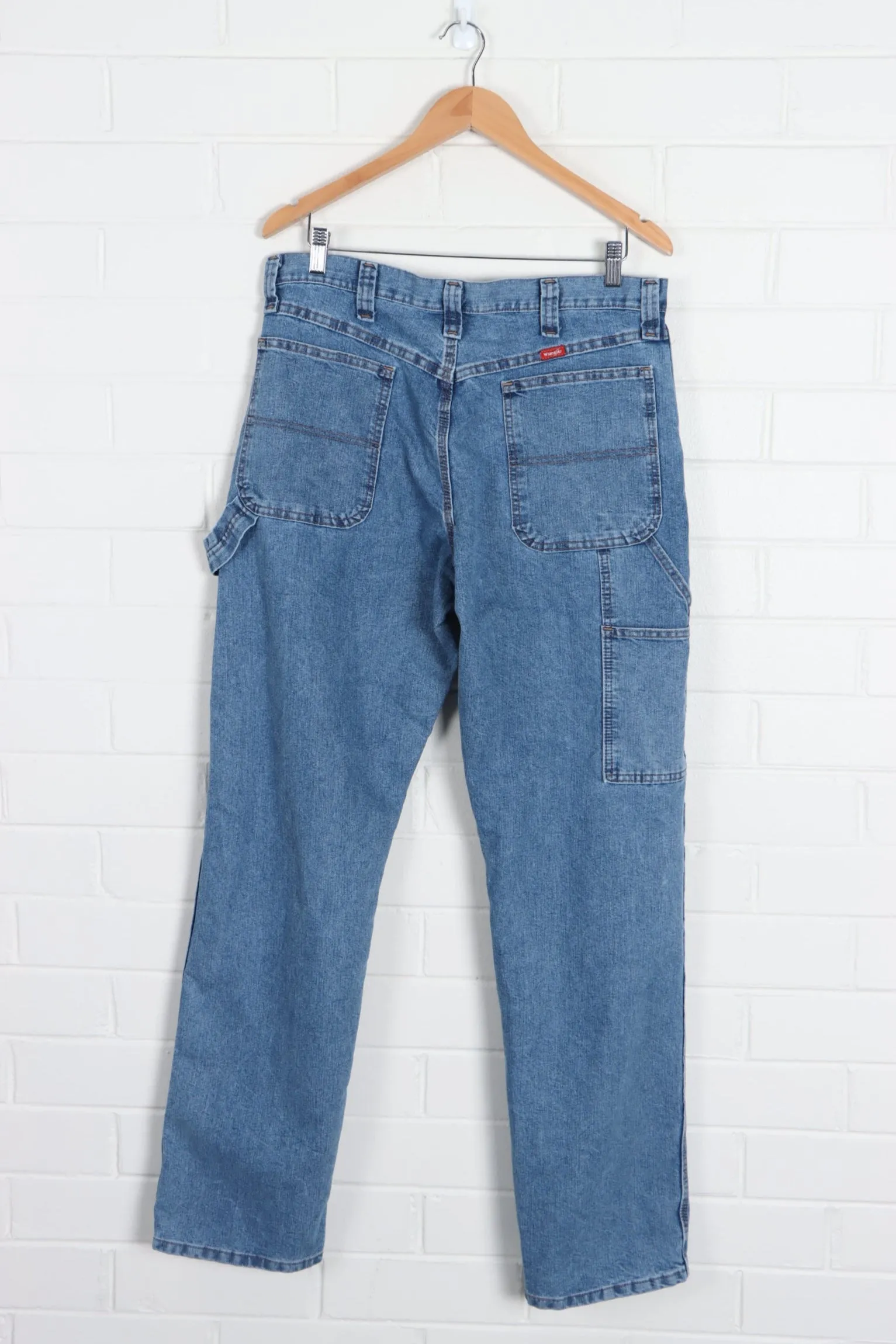 WRANGLER Light Wash Carpenter Jeans (34 x 34)