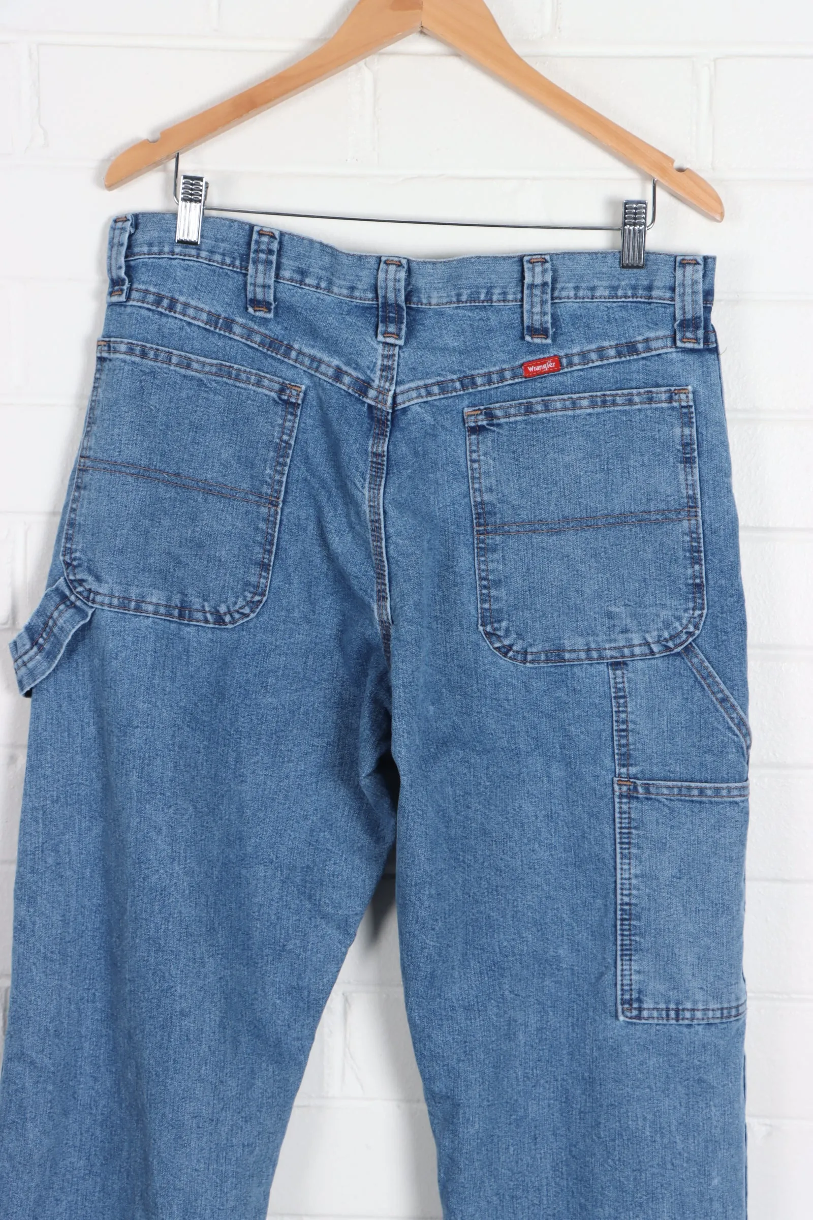 WRANGLER Light Wash Carpenter Jeans (34 x 34)