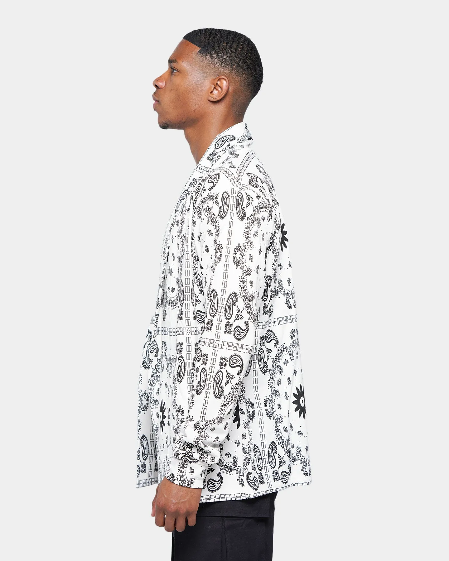 XXIII Paisley Kimono White/Black